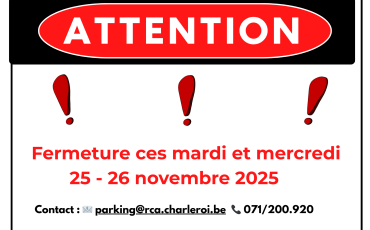 Fermeture du bureau d’accueil – 25 & 26 novembre