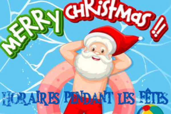 Piscine Hélios – Horaires pendant les fêtes