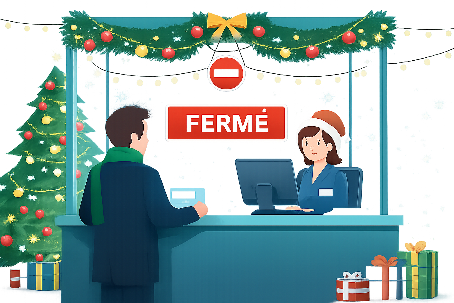 Bureau d’accueil – Horaires pendant les fêtes