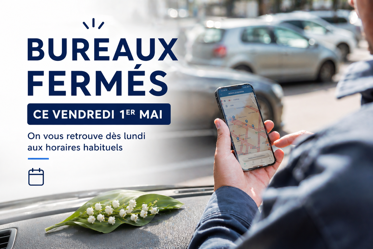 📢 Fermeture ce vendredi 1er mai