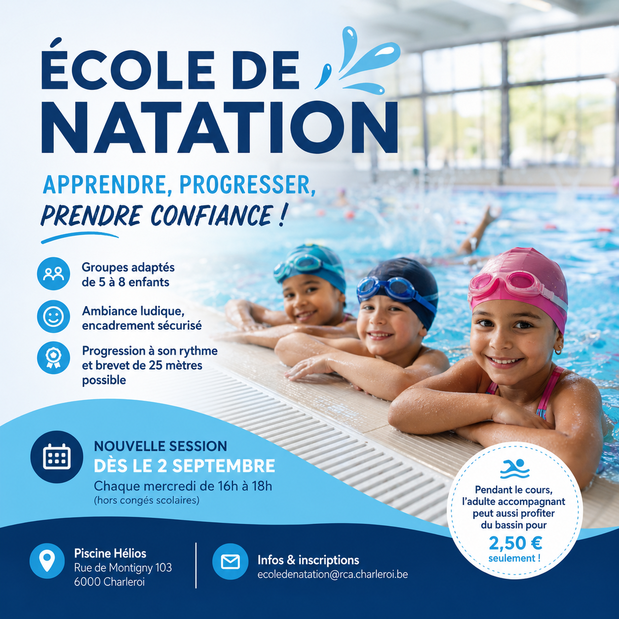 Et si, cette année, votre enfant apprenait vraiment à nager ?